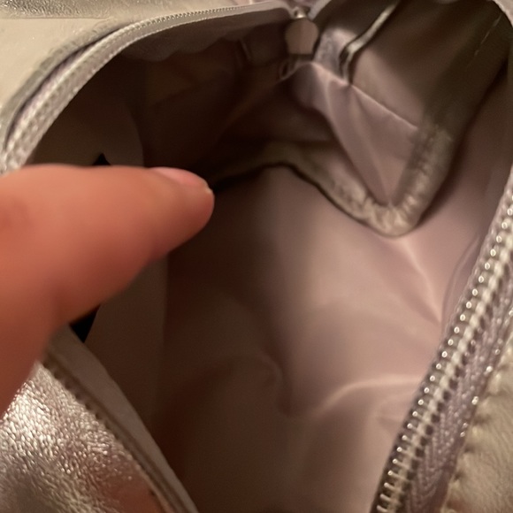 Nordstrom Beauty Silver Pom Pom Pouch - Picture 6 of 7